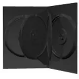 MediaRange - Kapazität: 4 CD/DVD - Schwarz (Packung mit 50)