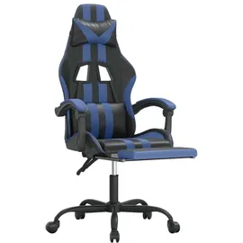 vidaXL Gaming-Stuhl Blau Schwarz