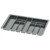 Sossai Besteckeinsatz Divio 73 x 49 cm 12 Fächer anthrazit