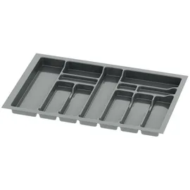 Sossai Besteckeinsatz Divio 73 x 49 cm 12 Fächer anthrazit