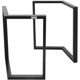 ML-Design 2er Set Tischkufen Arrow B44xh72 cm V-Form Metall Schwarz, Industriedesign, Kufengestell für Esstische & Schreibtische, - Schwarz