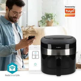 Nedis SmartLife Heißluftfritteuse Wi-Fi 7,2 l schwarz
