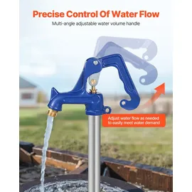 Vevor Hofhydrant komplette Kopfbaugruppe G 1 Zoll G 3/4 blau