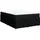 vidaXL Boxspringbett mit Matratze Schwarz 140x200 cm Stoff