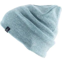 Wintermütze Sensei Fein Strickmütze Unisex Beanie Mütze Wollmütze Merino Wolle grau|blau No Size