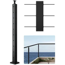 VEVOR Kabelgeländerpfosten 914x50,8x50,8mm L-Löcher 1JZLGZXHS914ZPBNY001V0