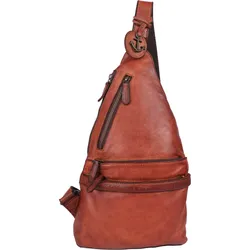 Handtasche HARBOUR 2ND "Rowan", Damen, Gr. B/H/T: 23cm x 38cm x 5cm, braun (cognac), Rindsleder, Taschen, Rucksack Damen Tasche Umhängetasche