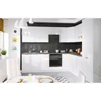 L-Form Küchenzeile ESSEN TREND 270x230cm weiß Front Acryl Hochglanz 67122944