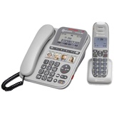 Amplicomms PowerTel 2880 Schnurloses Seniorentelefon Anrufbeantworter, Freisprechen, für Hörgerät
