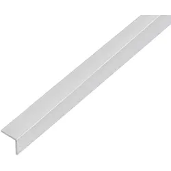 Alberts Winkelprofil, kugelgestrahlt Silber Aluminium, Profil-Ecke, 1 m, verschiedene Maße