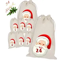 Adventskalender Nikolaus zum Befüllen 24 Beutel Säckchen Weihnachtskalender
