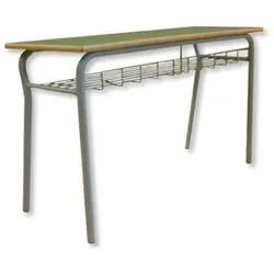 Zweisitzige Schulbank Höhe 71 cm h172_91