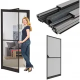 Easy Life Tür-Moskitonetz BASIC PLUS 100 x 215 cm Anthrazit