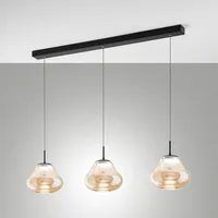 Fabas Luce Deva 3-flg. 42W 120 cm amber