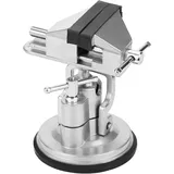 Schraubstock, Mini-tischklemme, Kleiner Werkstatt-schraubstock, Saugnapf, 360° Drehbar, Für Werkbank, Reparatur, Modellierung, Löten Und Heimwerken, Silber