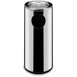 Hendi Aschenbecher mit Mülleimer Standmodell 33 Liter Ø240mm aus Edelstahl