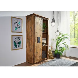 Massivmoebel24 Schrank Mango 100x50x190 natur lackiert RAILWAY 115