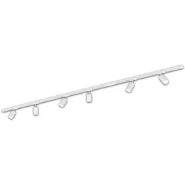 Briloner Rail Komplettset, 6x GU10 Spots, schwenkbar, Drehbar, Weiß, 2,25 m - Weiß
