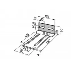Somfy 9129686 Konsole für Wand- und Deckenbefestigung