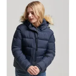 Superdry für Damen. W5011569A Steppjacke Kurz navy (M), Lässig, Polyester, Nachhaltig, Marine