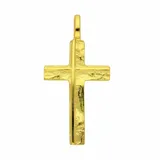 Kettenanhänger ADELIA ́S "Kreuzanhänger 585 Gold ( 14K )", gold, Schmuckanhänger, Damen, Gold, Kettenanhänger, Goldanhänger Kreuz