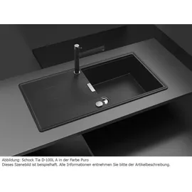 Schock Tia D-100L A weiß Granit Handbetätigung 1000 x 500 mm