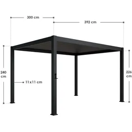 Juskys Lamellendach Tahiti 3 x 4 m