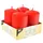 Papstar Stumpenkerze 5 x 8 cm 24 St. rot