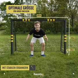 Racetex Fußballtor Schwarz 180 x 120 cm