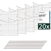 VERDOBA Teichzaun Gartenzaun Hundezaun, - Metall Gitterzaun aus Zaunelementen - Braun
