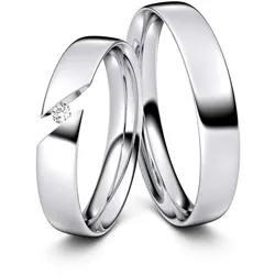 Partnerringe / Freundschaftsringe Frankfurt 925er Silber - 9596