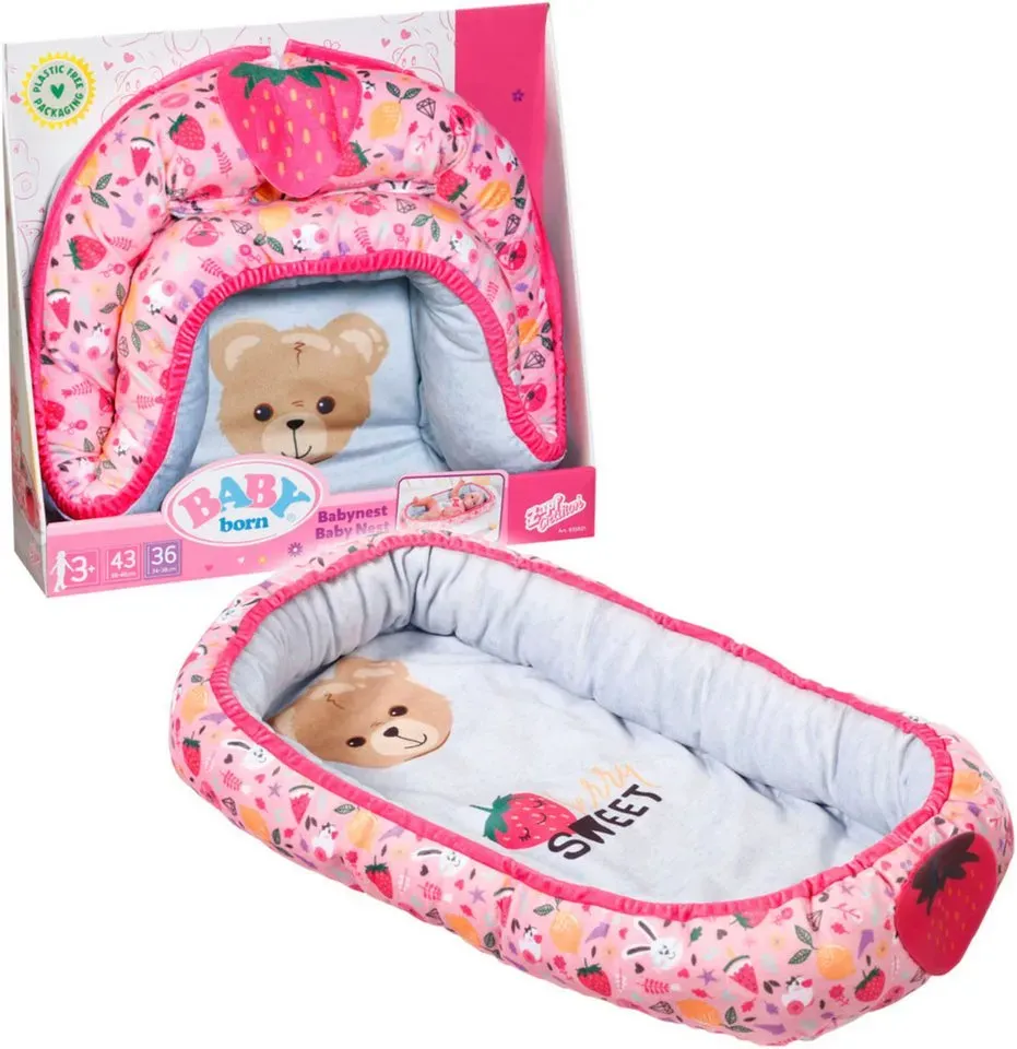 Preisvergleich Produktbild Baby Born Puppen Trage Babynest rosa