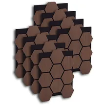 Homestyle4u Akustikpaneele Holz Braun 8 St. 76 x 62 cm