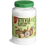 Stevia + Erythrit 1:2 Süßstoff | 1g = 2g Zucker | 100% Natürlicher Zuckerersatz - 0 Kalorien - 0 Glykämischer Index - Keto und Paleo - 0 Netto-Kohlenhydrate - Kein GVO - Castello since 1907-1 kg