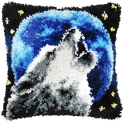 Knüpfkissen "Wolf"