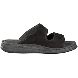 ROHDE Herren Pantoletten Clogs Leder Klettverschluss Alassio 6240, Größe:46 EU, Farbe:Schwarz