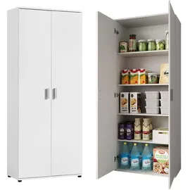 home collective Mehrzweckschrank 75 x 35 x 184 cm Weiß