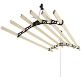 MonsterShop Deckentrockner 1,8 m schwarz