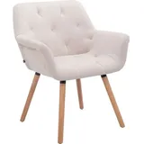 CLP - Esszimmerstuhl Cassidy Stoff beige natura (eiche)