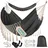 Kesser KESSER® Hängematte 320x150 cm belastbar bis 300 kg, wetterfeste & atmungsaktive Tuchhängematte mit Fransen für 1-2 Personen – Ideal für Camping, Garten & Outdoor, inkl. Beutel, Seile & Gurte,Anthrazit