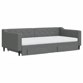 vidaXL Tagesbett 100 x 200 cm Dunkelgrau