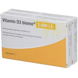 Biomin Pharma Vitamin D3 biomo 2.000 I.E. 120 St.