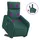 vidaXL Massagesessel mit Aufstehhilfe Stoff 89,5 x 95,5 x 0 cm Dunkelgrün