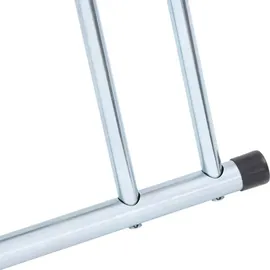 vidaXL Fahrradständer für 2 Fahrräder Freistehend Verzinkter Stahl