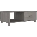 vidaXL Couchtisch HAMAR Hellgrau 100x55x35 cm Massivholz Kiefer