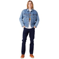 Wrangler Texas Slim Jeans in dunklem Rinsewash-W42 / L30