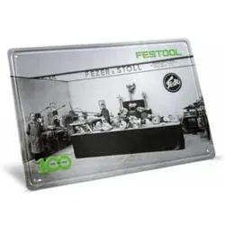 Festool 100 Jahre Blechschild Retro Messestand MES-FT2 100Y