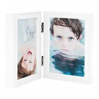 VidaXL Zweifach-Bilderrahmen Collage Weiß 2x(13x18 cm)