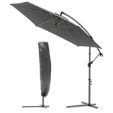 VOUNOT Ampelschirm 300 cm Grau