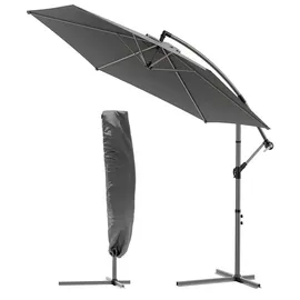 VOUNOT Ampelschirm 300 cm Grau